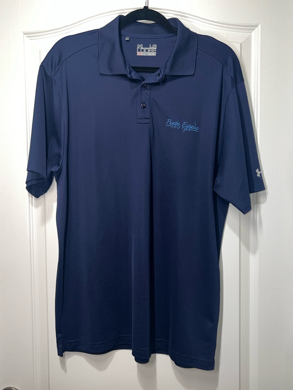 Punta Espada Embroidered Under Armour Loose Fit Performance Polo Navy Large